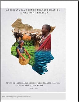 Agricultural Sector Transformation and Growth Strategy